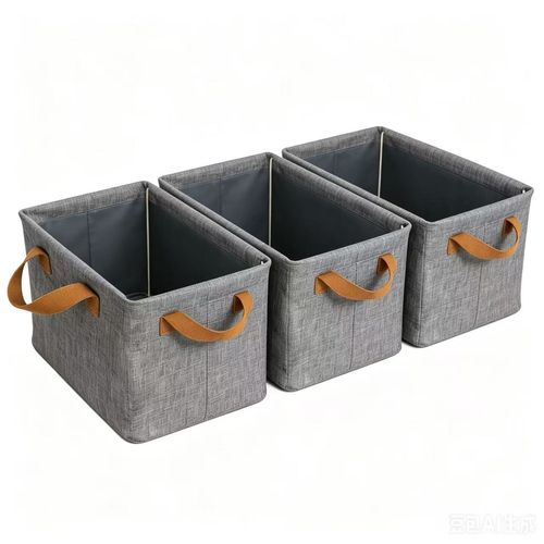 Cationic Steel Frame Rectangular Handle Foldable Portable Fabric Clothing Storage Box Wardrobe Dustproof Moisture-proof