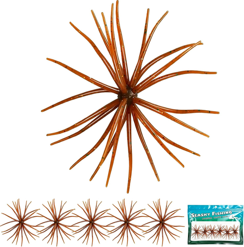 10PCS Urchin baits for bass Fishing, Creature Dice Soft Lures