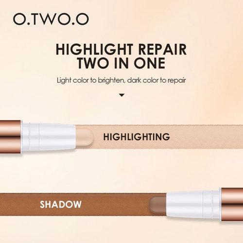 O.TWO.O Eye Primer Brighten Highlighter Stick Waterproof Texture Contour Stick Sweatproof Non-fading Smooth Repair Stick