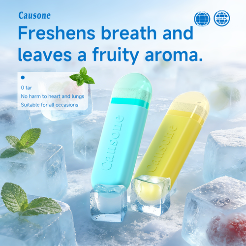 4-Pack Natural Fruit & Mint Breath Inhaler Sticks - Assorted Flavors Smoking Alternative,Fresh Breath&Mental Clarity