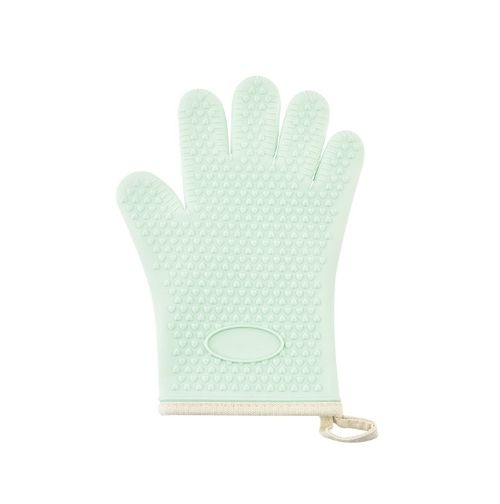 Hot Sale Silicone Cotton Double Layer Heat Resistant Gloves Kitchen Oven Microwave Oven Gloves