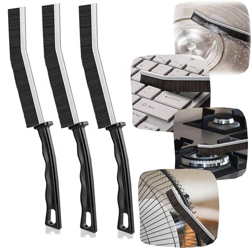 High Quality Hard Bristle Crevice Cleaning Brush Plastic Gap Window Grout Scrub for Floor Bathtub Groove-Household Essentials