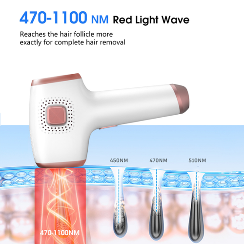 Hair Removal with Ice Cooling Care Function for Women Long-Lasting Results 999999 Flashes Painless Hair Removal Device