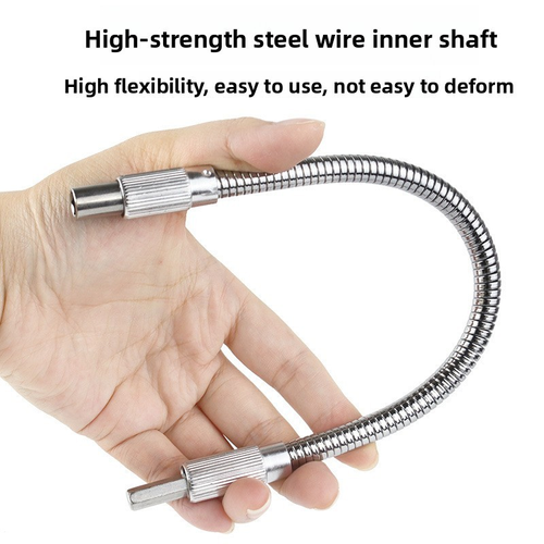 200 300mm Hexagonal Handle Metal Flexible Shaft Electric Drill Variable Direction Screwdriver Head Hex Socket Rod Two Per Set