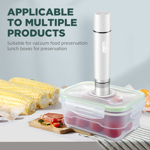Portable Electric Vacuum Sealer 250ml Food Storage Pump With Rechargeable Battery for Food Containers and Bags With 15 Vacuum Bags