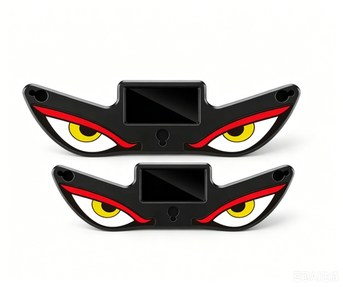 Universal Motors Devil Eye Solar Wireless Decorative Light, LED Warning Light, Rear Window Ambient Light