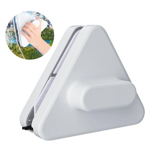 Window Cleaning Magnetic Plastic Eco-friendly Glass Wiper Triangle Cleaning Tool Replacement for Car and Home