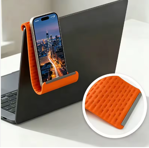Flexible Silicone Foldable Phone & Tablet Stand Multi-Angle Non-Slip Holder Lightweight Lazy Bracket Travel Office Home