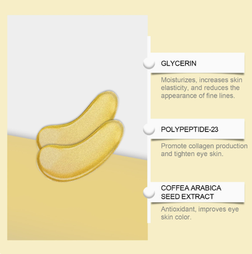 Golden Firming & Plumping Eye Mask: Gently nourishes and boosts the elasticity of the skin around the eyes. Niacinamide Firming & Plumping Eye Mask.