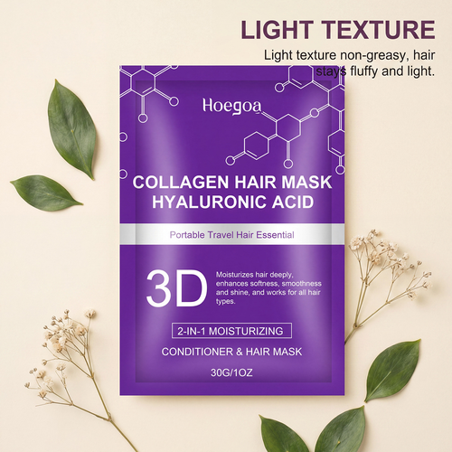 Hyaluronic Acid Hair Mask Care Hair Strands Silky Smooth Natural Gloss Hair Care Mask