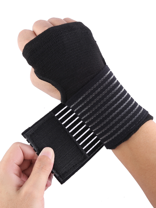 Breathable Fingerless Tactical Gloves for Fitness Sports Gym Gear Wrist Brace with Hand Support Protection Guard Protector