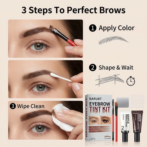 Best-Selling Liquid Tint Brow Gel-Waterproof Long-Lasting Smudge-Proof Quick-Drying No-Mess