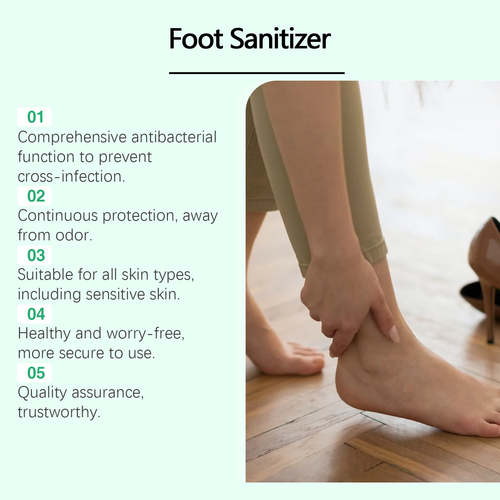 Foot Care Tea Tree Oil Moisturizing Antimicrobial Foot Sanitizer Fungus Itching Sweaty Bad Odor Removing Foot Deodorant Spray 100ml