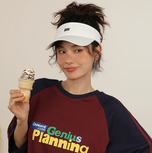 Fashion UV Block Empty Top Sun Hat, Breathable Cotton Sport Visor Preserve Your Natural Afro Curls for Tennis & Outdoor