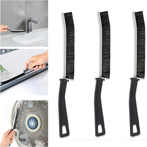 High Quality Hard Bristle Crevice Cleaning Brush Plastic Gap Window Grout Scrub for Floor Bathtub Groove-Household Essentials