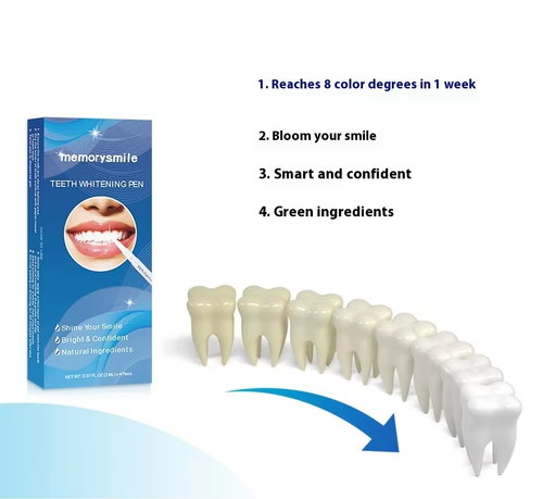 3ml*4 Pack Professionally Stain Removal Teeth Whitening Gel Formula HP Teeth Whitening Pen