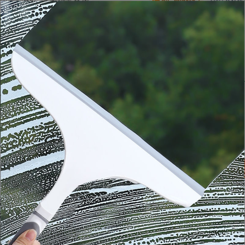 Multi-Functional Silicone Brush Head Glass Wiper Short Handle Car Windshield Cleaning Squeegee Household Cleaning Tool——2PCS Per Set