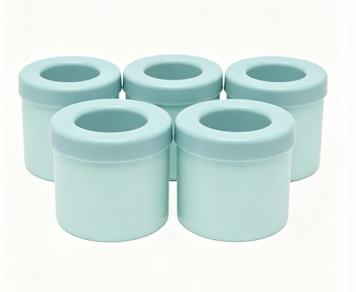 Household Mini Ice Hockey Making Ice Storage Box Cylindrical Silicone Freezer Kitchen Ice Bucket Ice Grid Mold PP Material Maker