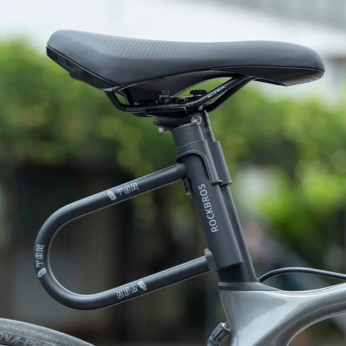  Bicycle U-lock Steel Carbon Bike Lock Anti Theft 2 keys Black Lock