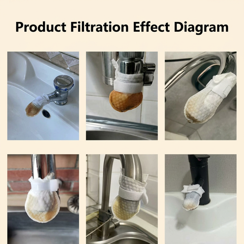 Faucet Filter Cotton Tap Water Filter Bag For Sediment Rust Scale Removal Eco-Friendly