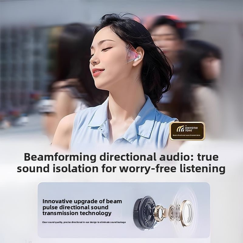 Air39 for 5.0 TWS Earbuds Transparent Design Digital Display Life Waterproof In-Ear Sports Earphones Binaural Stereo Sound Lotus root pink