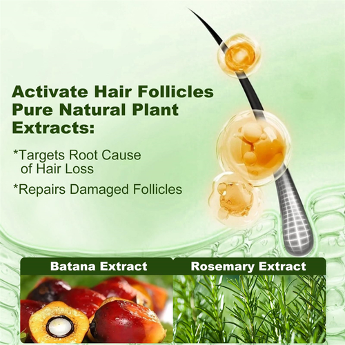 Batana Oil Shampoo Nourishes Scalp, Reduces Hair Loss, Boosts Thicker Stronger Hair Growth