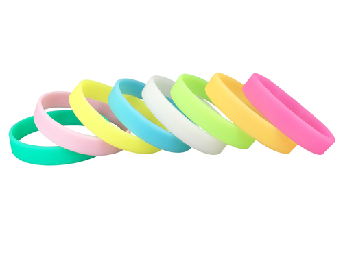 Reusable, Eco-friendly, Fluorescent Silicone Wristband — Glow-in-the-Dark Rubber Bracelet