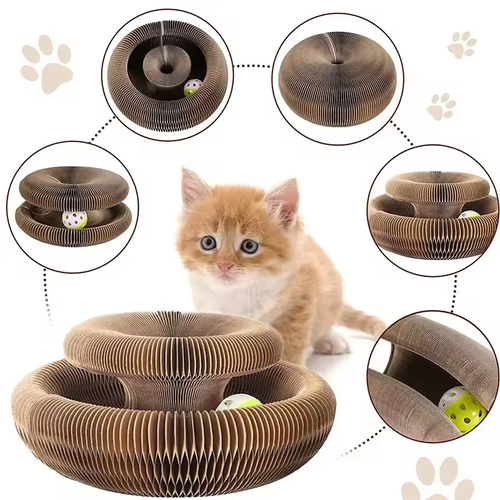 Magic Organ cat Scratch Board Corrugated Paper cat Spherical Self-entertainment and Boredom Scratching cat