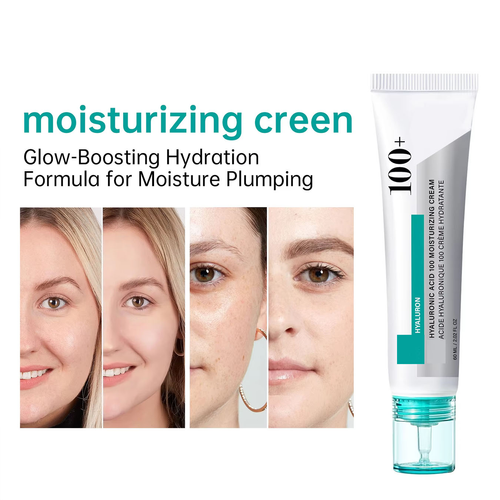 Natural Hyaluronic Acid Face Cream Collagen for Combination Skin-Gentle Daily Moisturizer Anti-Wrinkle Whitening Firm Soft