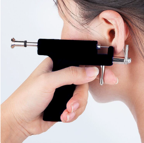 Hadiyah Beauty Professional Piercing Gun Tools Kit Safety Sterile Ear Nose Device Earring Piercing Instrument Top Piercing Tool