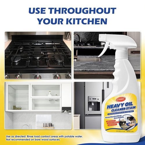 500ml Detergent Removing Dirt Oil Kitchen Oil Stain Smoke Oil Cleaner Spray Fresh Strong Decontamination Spray