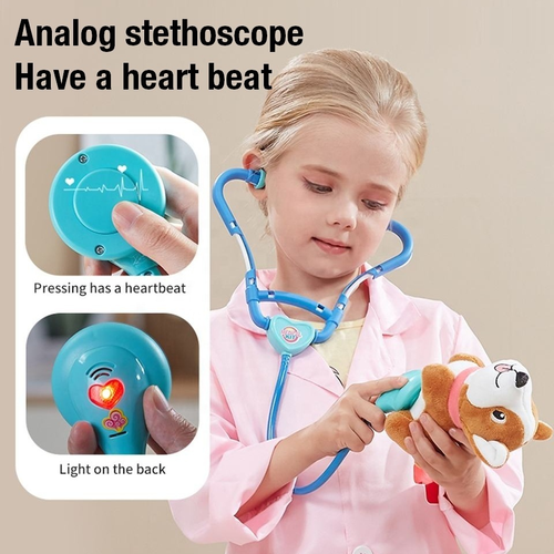 Doctor Toys Kits Pretend Play Preschool Kids Toys Doctor Trolley Play Set Role Play Game for Kids Girls Children Toys