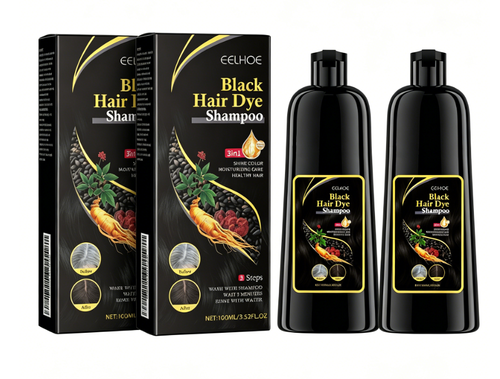100ml Black Hair Repair Moisturizing Cream Shampoo Polygonum Multiflorum Essence Herbal Formula 3-in-1 Cleansing Repair for All