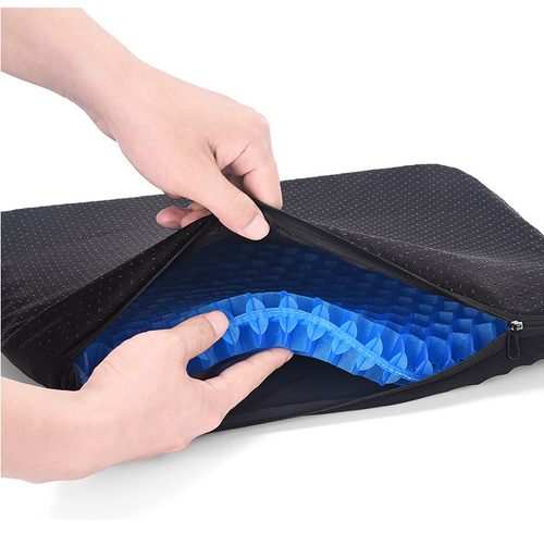 Summer Breathable Honeycomb Design Gel Seat Cushion for Home Office Wheelchair Chair Cars Pressure Relief for Back