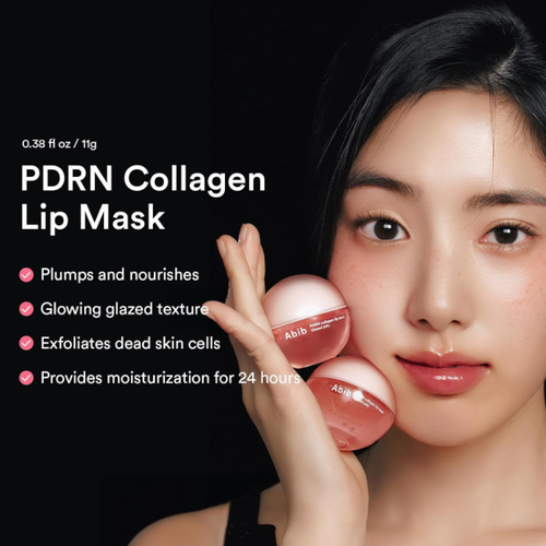 Abib PDRN Collagen Jelly Lip Mask, 24H Long Lasting Moisturizing Lip Sleeping Mask, Exfoliate Dead Skin Plump Smooth Gloss Lips