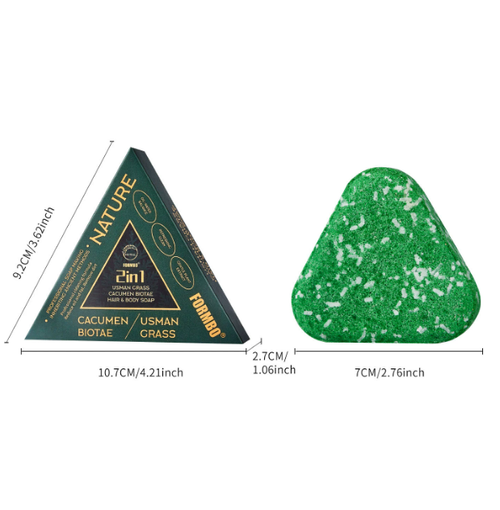 LovSens Usma Herb Soap 2 in 1 Hair Body FORMBO Inspired Herbal Oil Control Gentle Cleansing Daily Care Soap Two Per Set