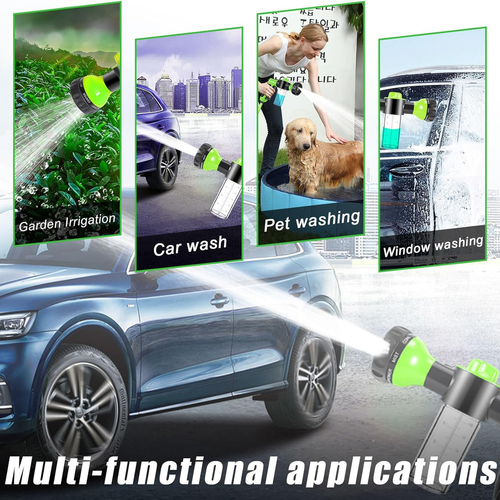 High Pressure 8 in 1 Pet Bathing Water Gun Car Wash Water Gun Spray Bottle Watering Hose Spray Gun Watering Flowers Sprayer