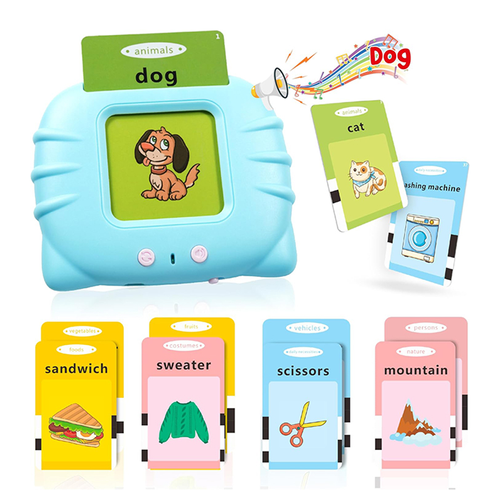 Early Childhood Language Education Talking Flash Cards Learning Device Educational Toys Word Playing Card for Kids