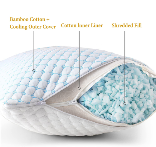 Sleep Cooling Memory Foam Pillow Cooling Bed Pillows for Sleeping