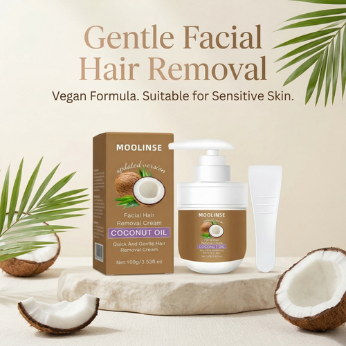 Organic Coconut Oil Fruit Depilatory Cream Skin Whitening Men Women Mild Non-Irritating Formula All Skin Types