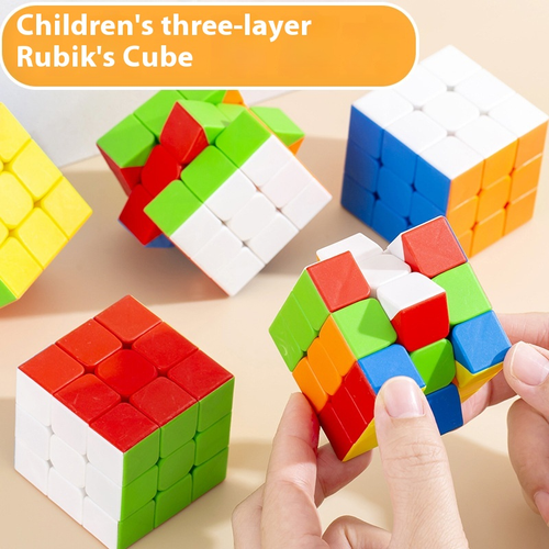 3D Magic Speed Cube Puzzle Brain Teaser Toy Plastic Stress Relief Educational Learning Game for Kids Teens Skill Development230