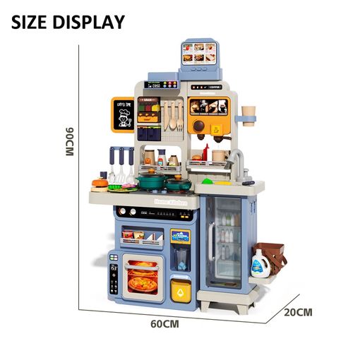 Newest Multifunctional Plastic Big Spray Kitchen Set Toy Pretend Play Real Cooking Set Food Children Kitchen Game Toy for Kids