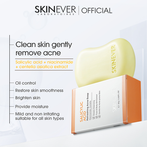 Gentle Salicylic Acid Korean Formula Facial Soap Herbal Ingredient Sensitive Adult Skin Cleanser Healthy Acne Repair