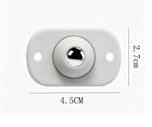 Stainless Steel Universal Wheel 360°Rotation Pulley 16pcs Self Adhesive