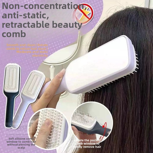 Rotating Lift One Button Cleaning Stretch Massage Comb Air Cushion Airbag Massage Smooth Hair Comb Hair Styling Tool