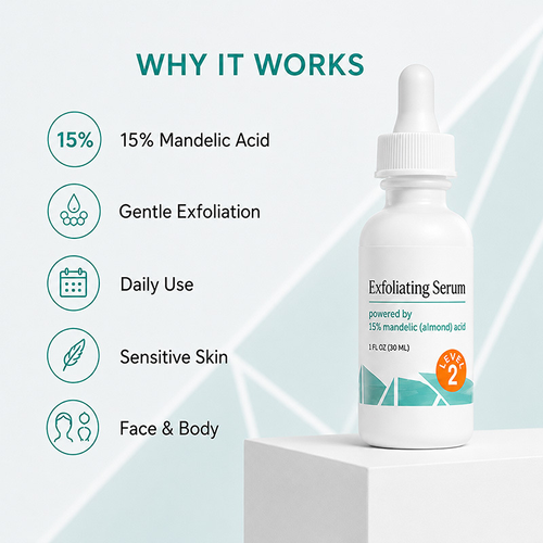 Mandelic Acid Serum Gentle and hydrating leaves skin radiant and refreshed