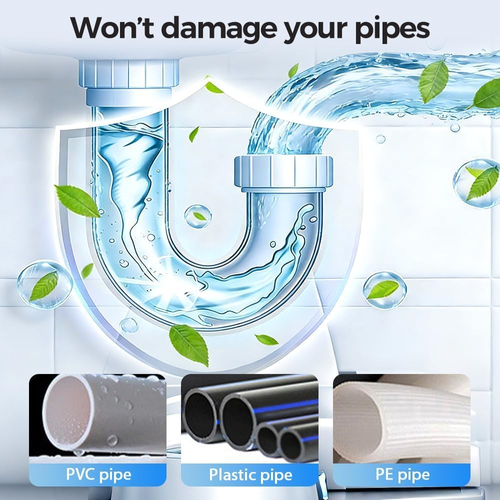 Drain Foam Cleaner 2026 Fast Acting Kitchen & Bathroom Drain Clog Remover Liquefies Grease & Destroys Hair Clogs Home Use