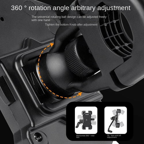 Electric Vehicle Mobile Phone Bracket Anti-Shock & Anti-Shake for Self-Driving Navigation Bike Accessories