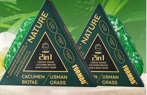 LovSens Usma Herb Soap 2 in 1 Hair Body FORMBO Inspired Herbal Oil Control Gentle Cleansing Daily Care Soap Two Per Set