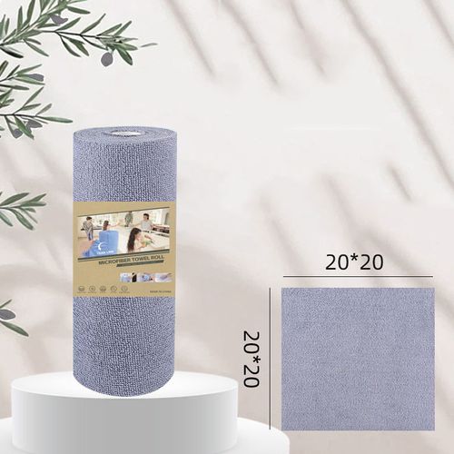 20pcs Micro Fiber Eco Roll Cloth Microfiber Floor Car Kitchen Towel Reusable Washable Microfiber Rag Square Shape Cleaning Cloth